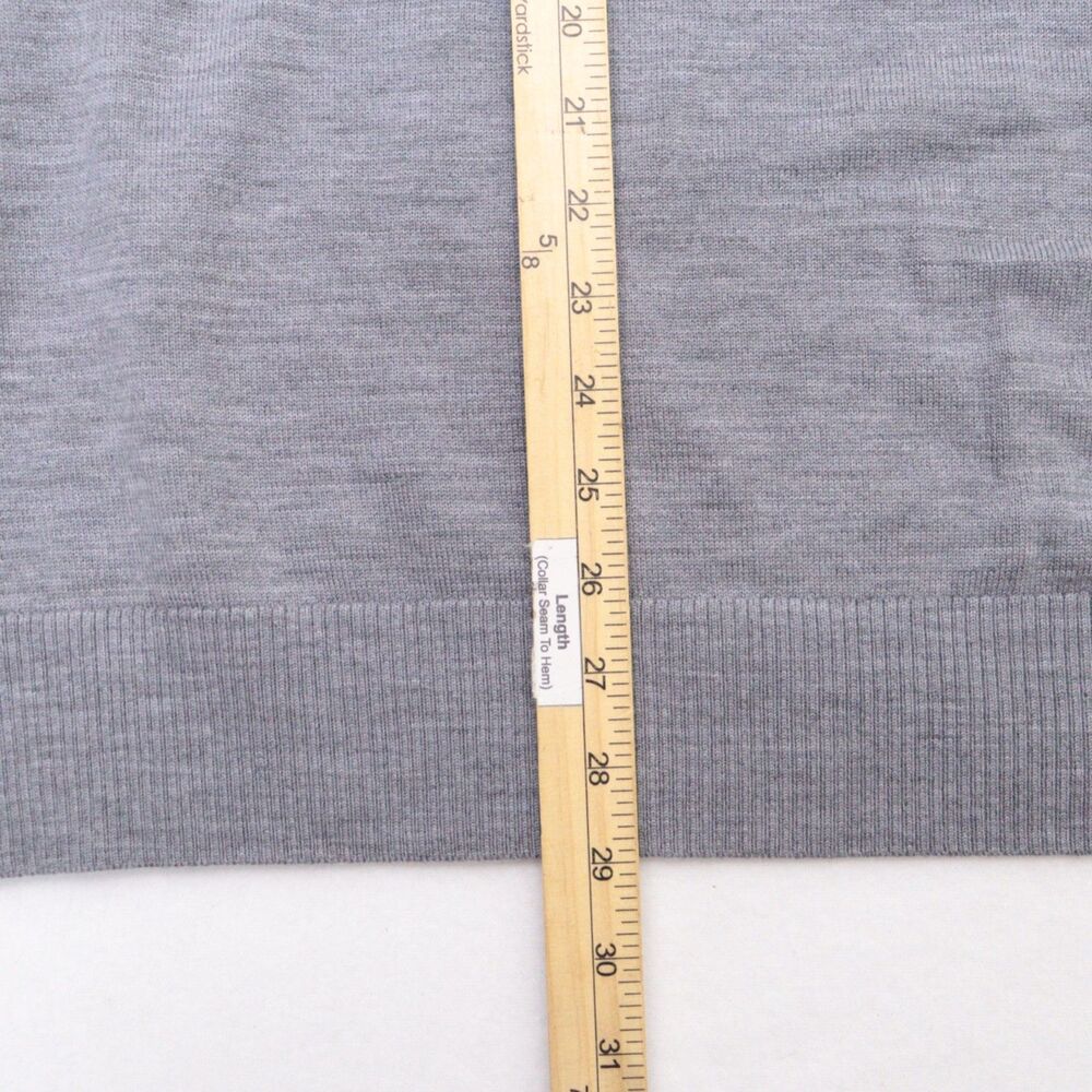 Rodd & Gunn Men's Sweater Size XL Gray V Neck Fine Merino Wool Preppy Winter - Picture 5 of 8